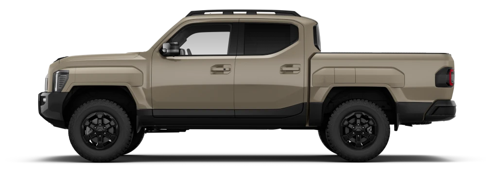 Kia Tasman X-Pro Tan Beige side view