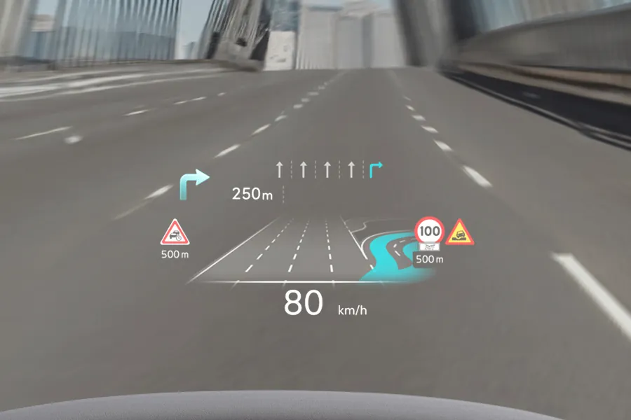 Kia EV6 head up display HUD