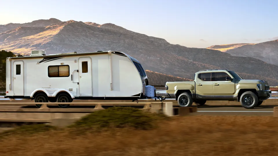 Kia tasman towing farm