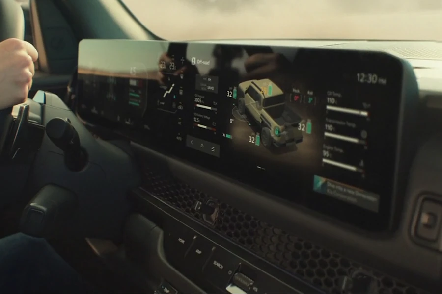 Kia Tasman off road information display