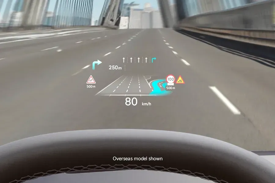 kia ev9 head up display AR HUD