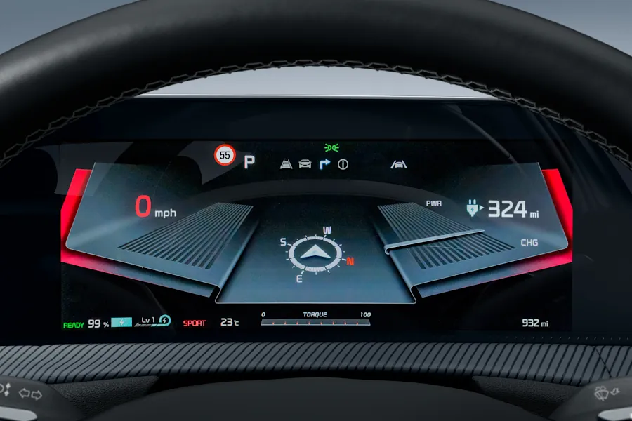 Kia EV6 digital instrument cluster
