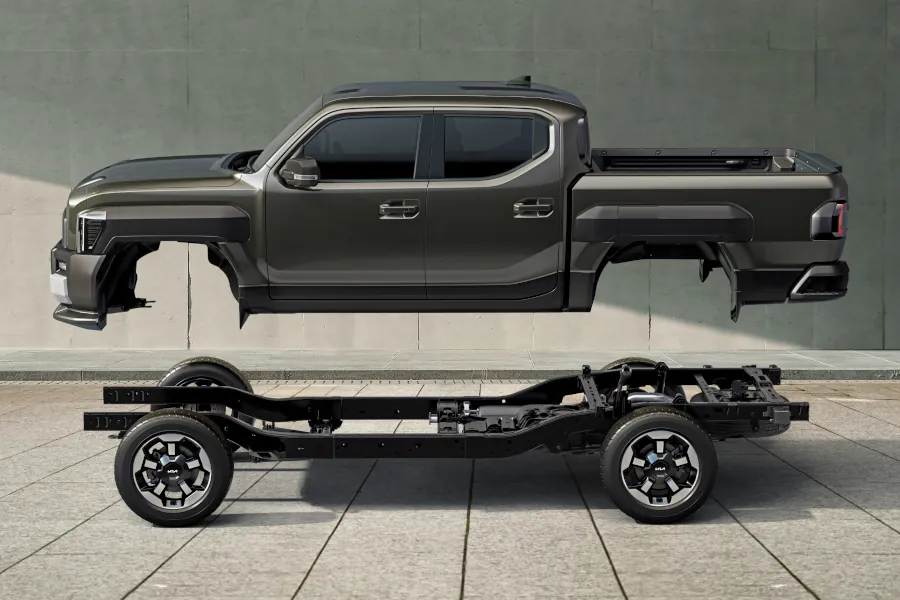 Kia Tasman ladder frame chassis
