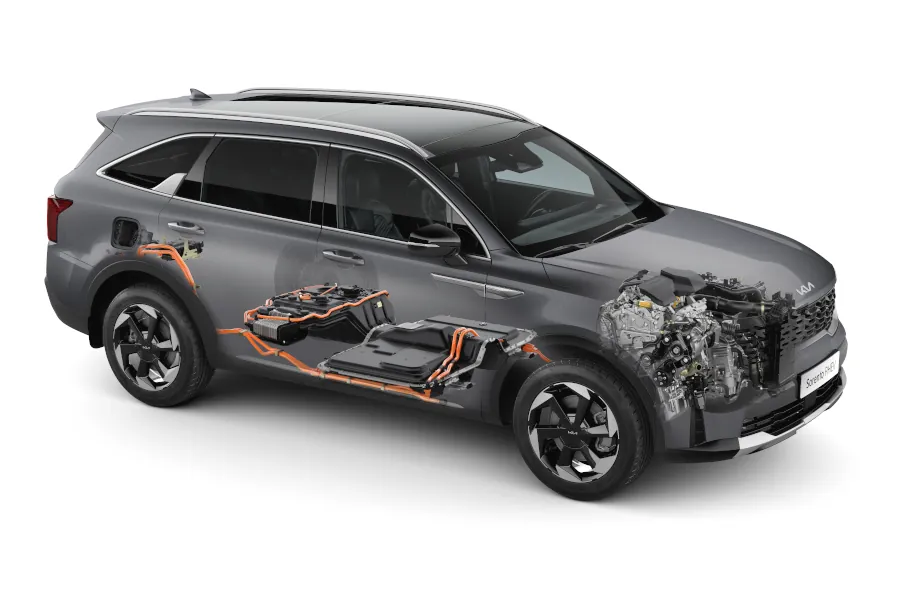 Kia Sorento hybrid x-ray view