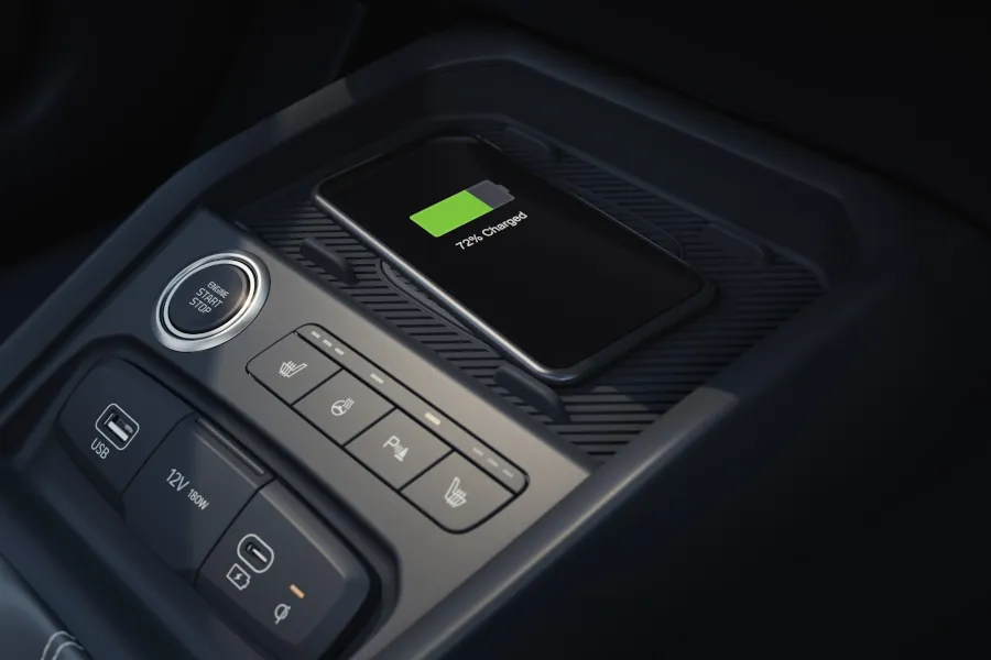 Kia Stonic wireless phone charger