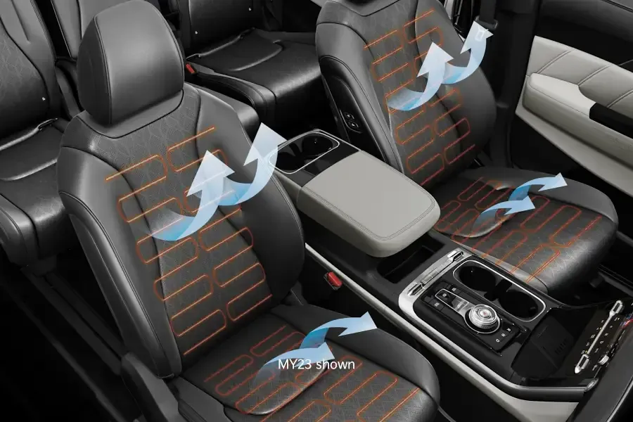 Kia Carnival heated ventilated seats