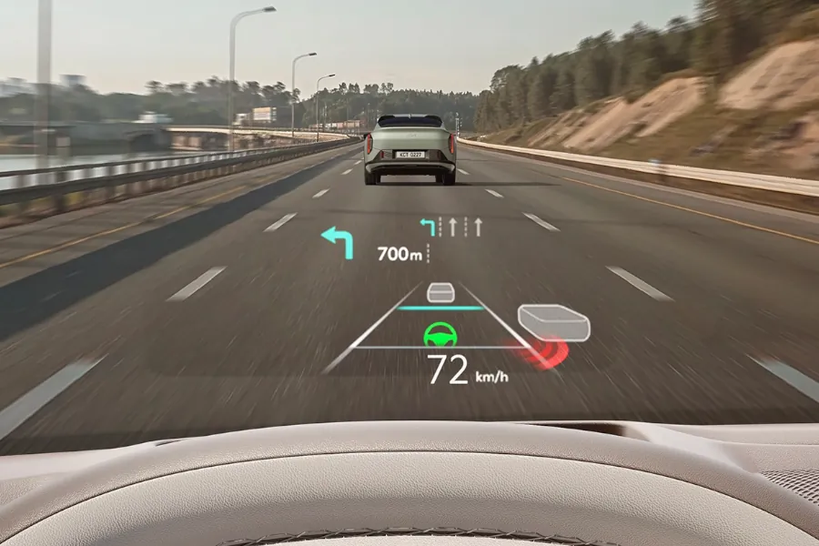 Kia EV4 HUD head up display