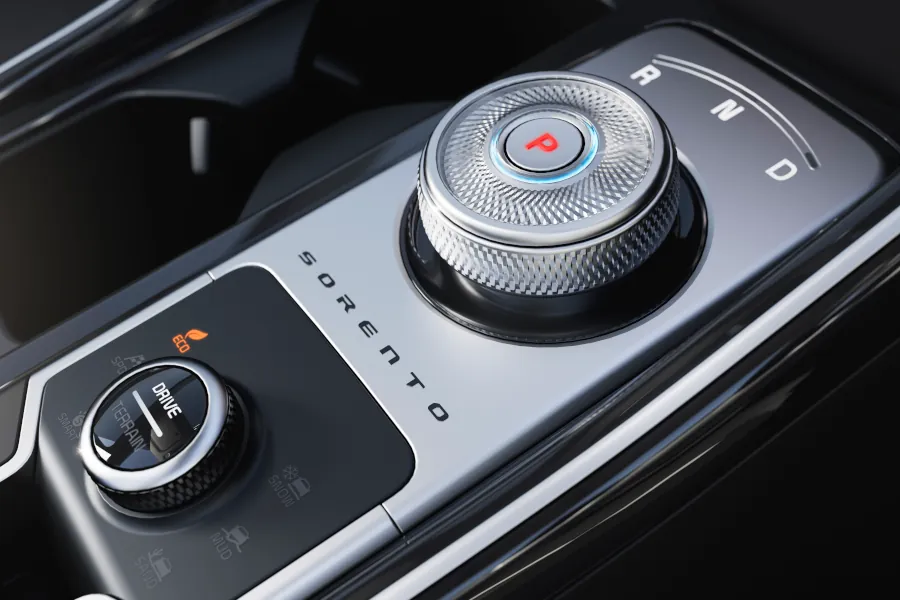 Kia Sorento hybrid gear shifter dial type