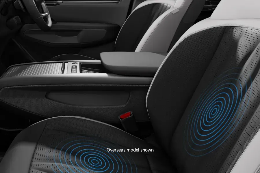 kia ev9 heated ventilated front seats