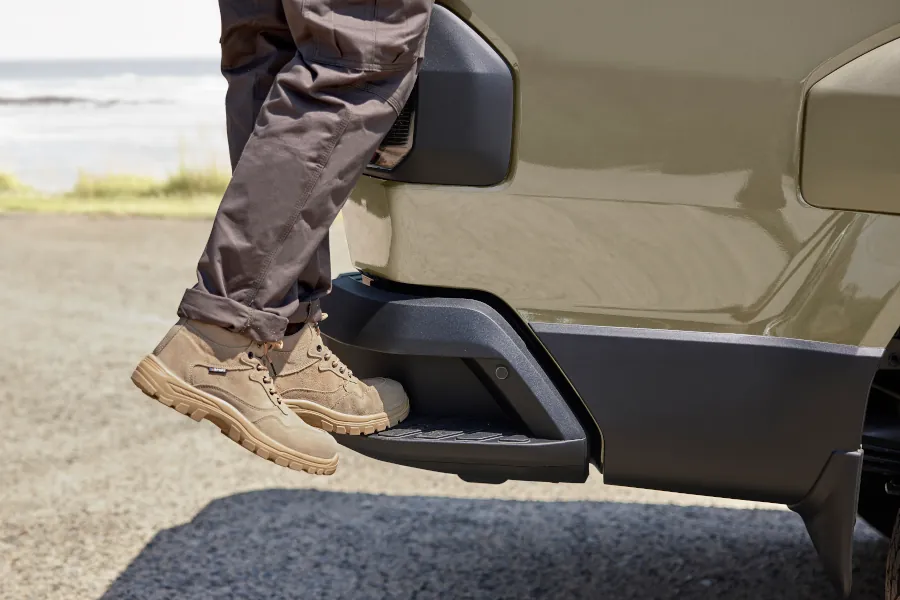 Kia Tasman corner steps