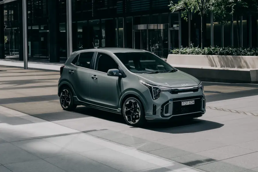 kia picanto gt line grey front