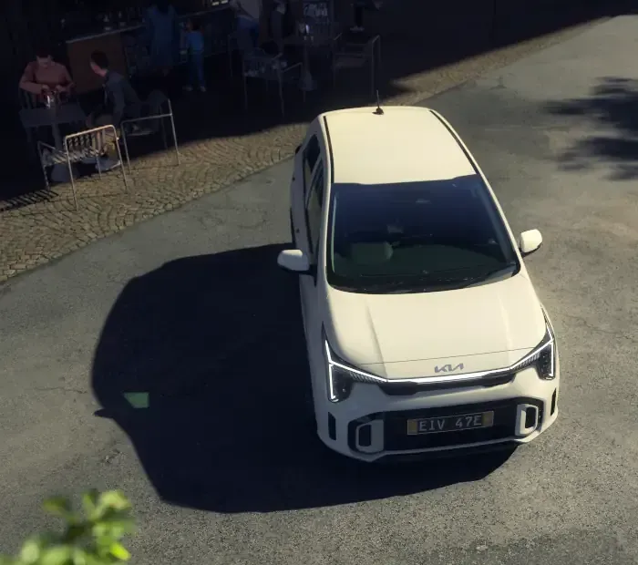 kia picanto front three quarter night