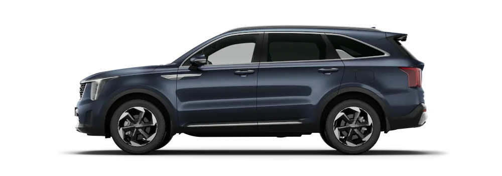 Kia Sorento Hybrid GT-Line side view gravity blue