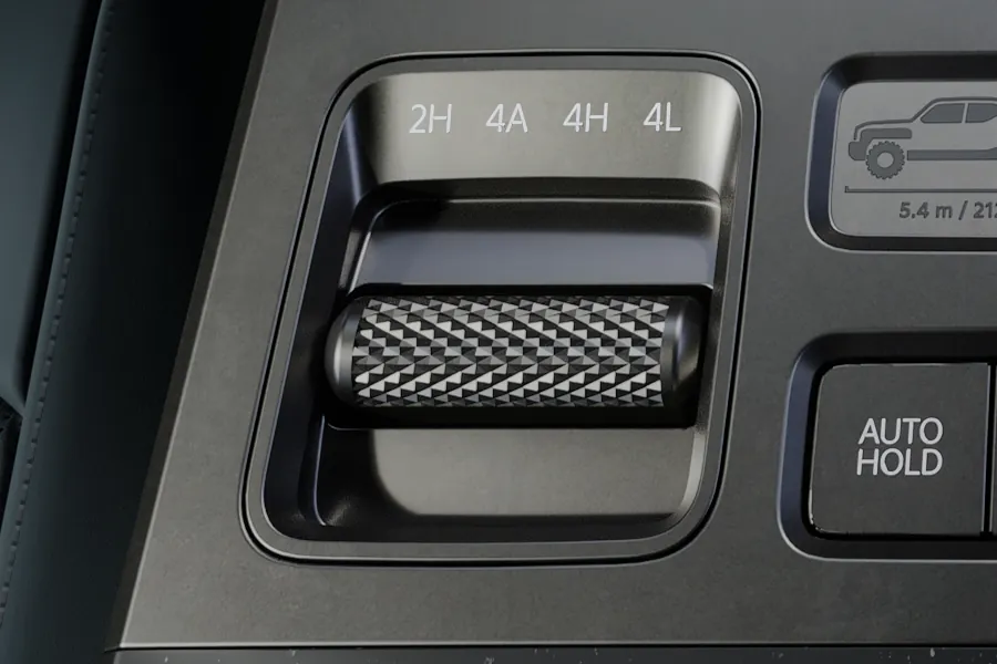 Kia Tasman low range gearing buttons